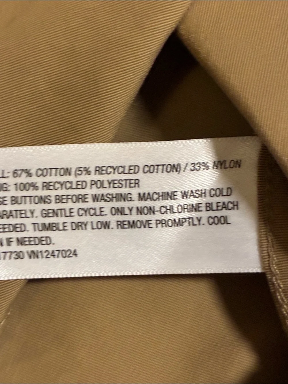 Woolrich Men's Light Khaki Button-Up Shirt Jacket